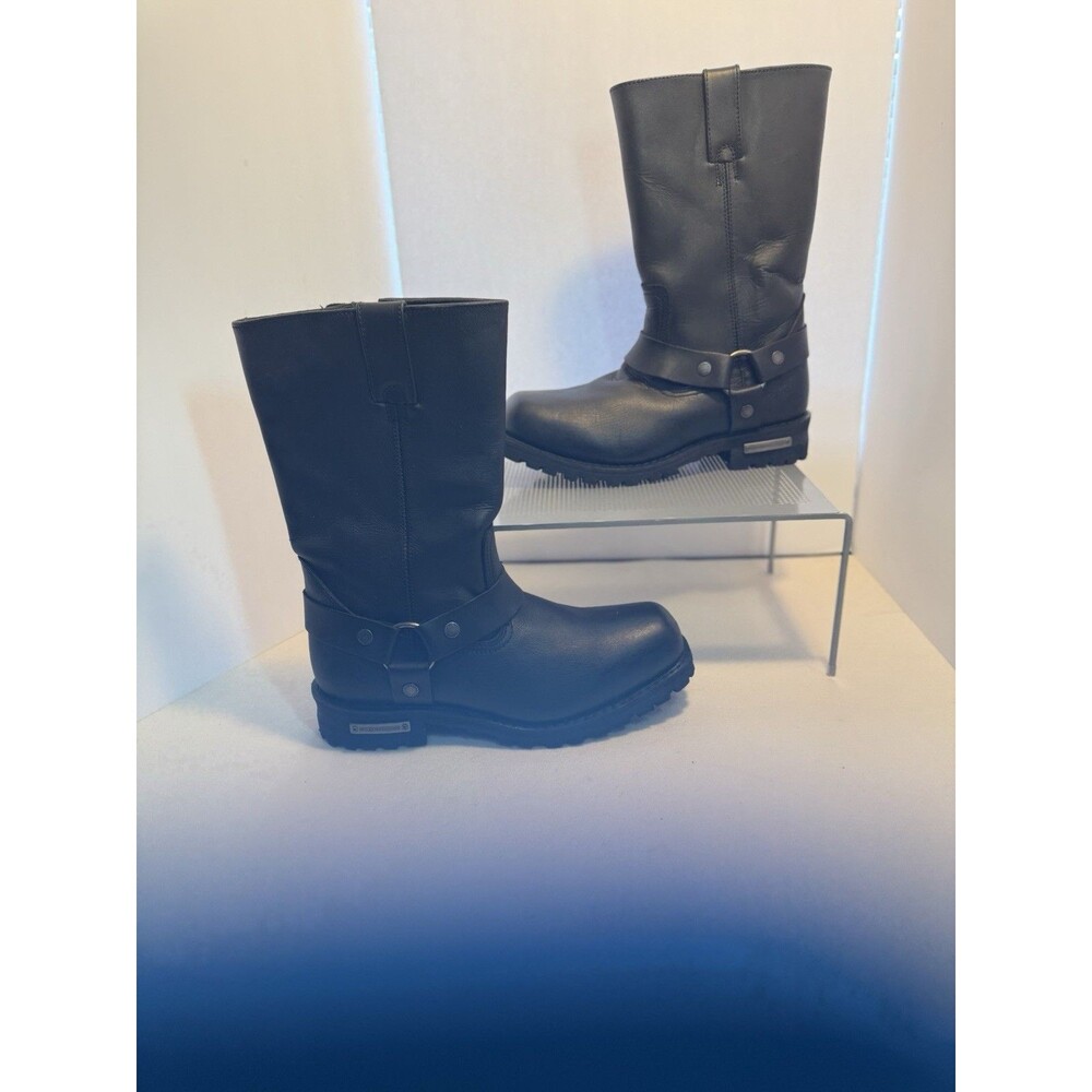 Harley Davidson Engineer Boots Black Leather Harness Motorcycle Mens